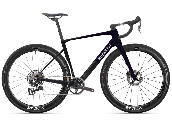 Gravel velosipēds Superior XR 9.9 GR | Gloss Black / Carbon