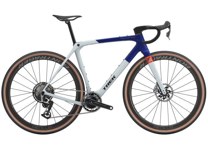 Gravel bike TREK Checkmate SLR 9 AXS | Matte Hex Blue/Plasma Grey Pearl
