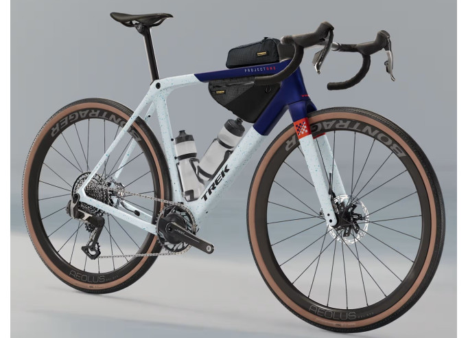 Gravel bike TREK Checkmate SLR 9 AXS | Matte Hex Blue/Plasma Grey Pearl