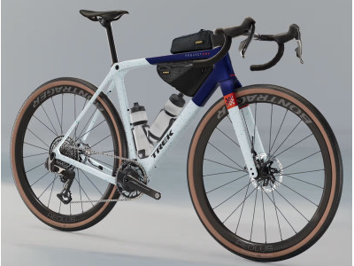 TREK Checkmate SLR 9 AXS gravel dviratis | Matte Hex Blue/Plasma Grey Pearl