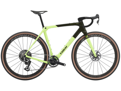 TREK Checkmate SLR 9 AXS gravel dviratis | Olive Drab/Glowstick