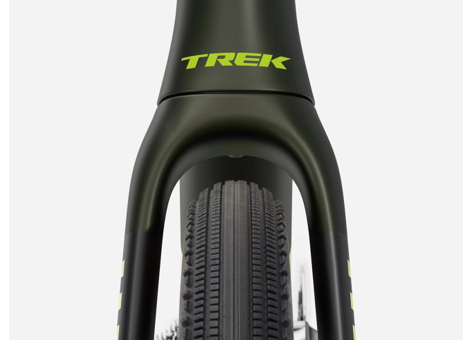Gravel bike TREK Checkmate SLR 9 AXS | Olive Drab/Glowstick