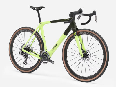 Gravel bike TREK Checkmate SLR 9 AXS | Olive Drab/Glowstick