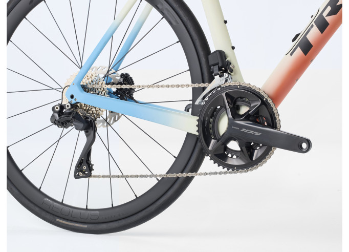 Maanteerattas  TREK Domane SL 6 Gen 4 | Era White/Glowstick/Coral Fade