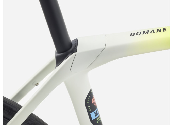 Šosejas velosipēds TREK Domane SL 6 Gen 4 | Era White/Glowstick/Coral Fade