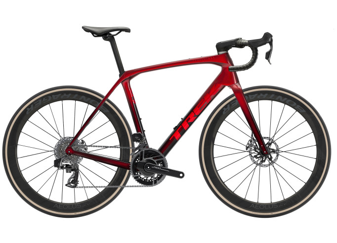 Road bike TREK Domane SLR 9 AXS Gen 4 | Metallic Red Smoke to Red Carbon Smoke