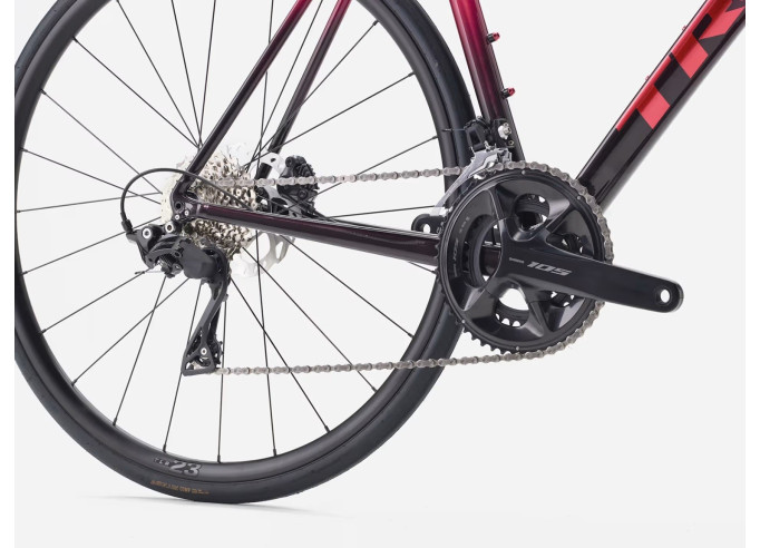 TREK Emonda ALR 5 plento dviratis | Crimson to Dark Carmine Fade