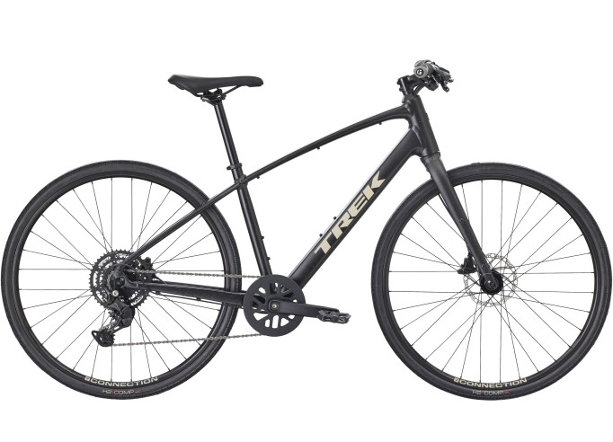 TREK FX 2 stepover fitness dviratis | Carbon Dark Grey