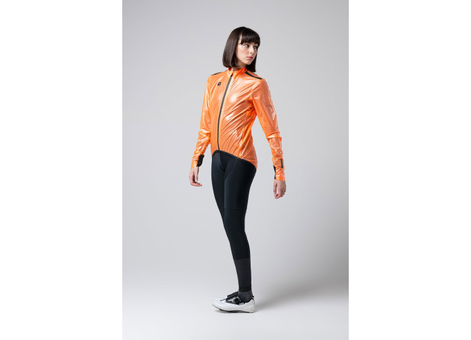 Lightweight waterproof Jacket GOBIK PLUVIA 2.0 unisex BLAZING ORANGE