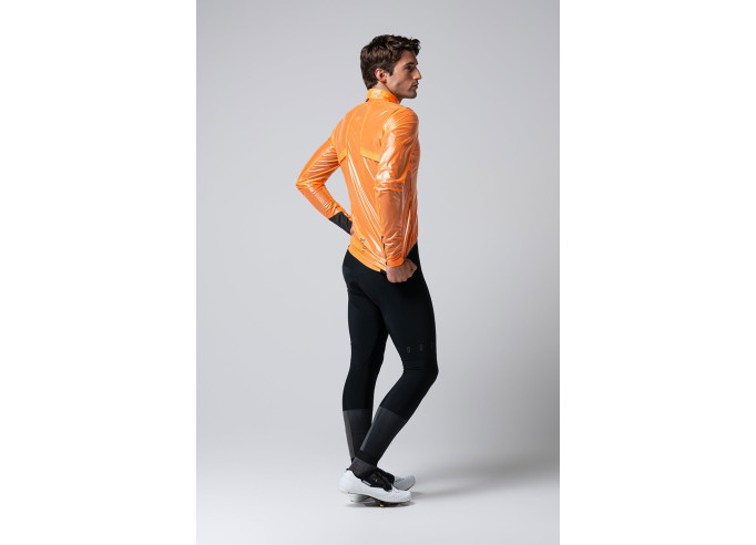 Lightweight waterproof Jacket GOBIK PLUVIA 2.0 unisex BLAZING ORANGE