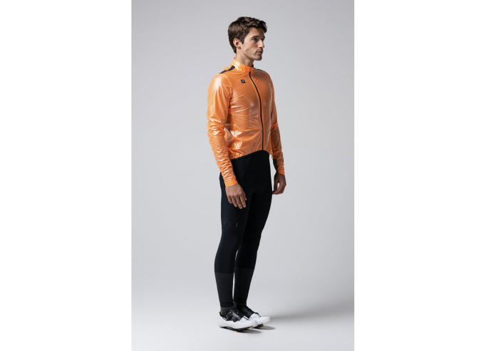 Lightweight waterproof Jacket GOBIK PLUVIA 2.0 unisex BLAZING ORANGE