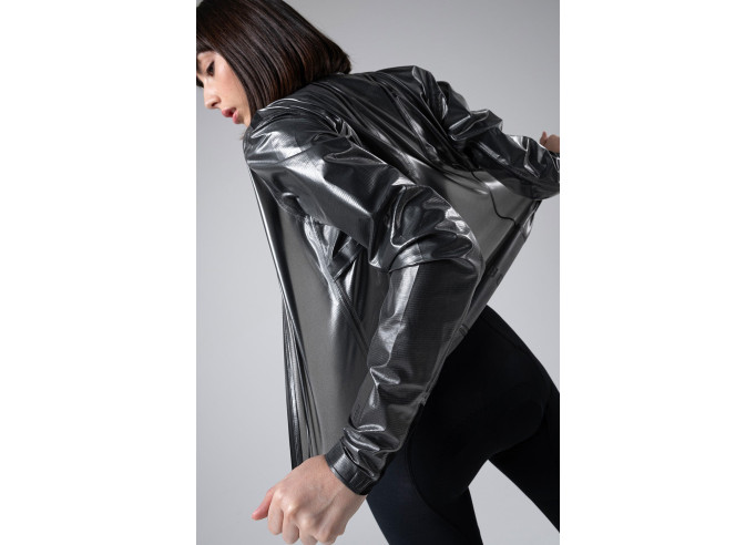 Vieglā ūdensnecaurlaidīgā jaka PLUVIA 2.0 UNISEX TRUE BLACK