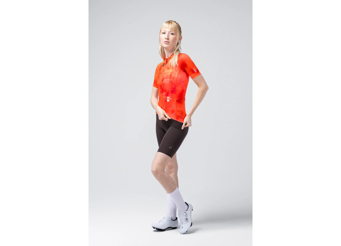 Short sleeve jersey GOBIK STARK women GERBERA