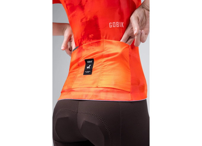 Short sleeve jersey GOBIK STARK women GERBERA