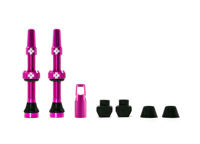 Tubeless valves Muc Off presta pink (pair)