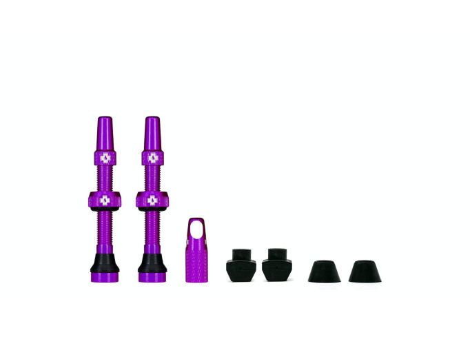 Tubeless valves Muc Off presta purple (pair)