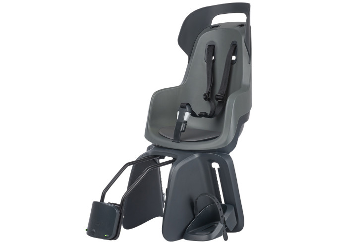 Child seat on frame Bobike GO Maxi Macaron Grey