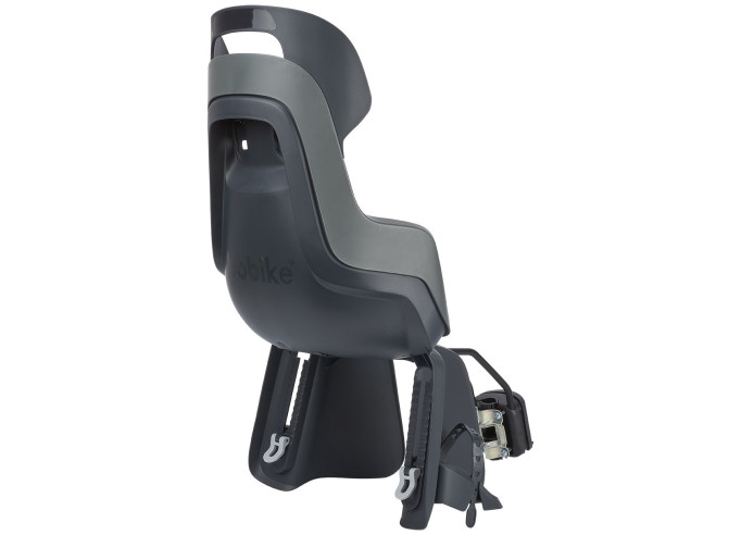 Child seat on frame Bobike GO Maxi Macaron Grey